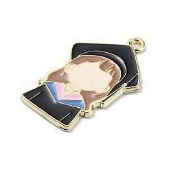 Graduation Theme Alloy Enamel Pendants&nbsp;ENAM-G226-01A