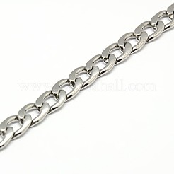 Tarnish Resistant Fashionable 304 Stainless Steel Curb Chain/Twisted Chain Necklaces&nbsp;LS-STAS-A028-N126P
