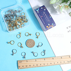 60Pcs 2 Colors 304 Stainless Steel Leverback Earring Findings&nbsp;STAS-SC0006-48