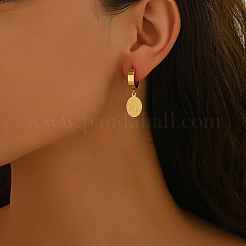 Stainless Steel Oval Hoop Earrings&nbsp;UB2921