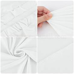 ポリエステル製ウェディングアーチカバークロス1枚  結婚式の背景カバー布  ホワイト  2200x1200mm&nbsp;DIY-CN0003-60B