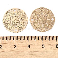 Rack Plating Brass Connector Charms&nbsp;KK-Q792-12LG