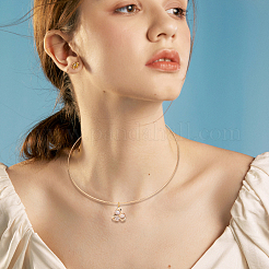 2Pcs 2 Colors 304 Stainless Steel Choker Necklaces&nbsp;NJEW-UN0001-52