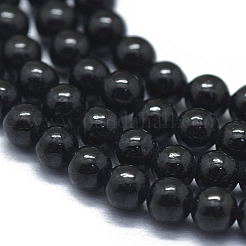 Natural Black Spinel Beads Strands&nbsp;G-D0013-83