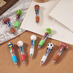 14本 7スタイル プラスチック スポーツ 4-in-1 ボールペン  スポーツ  87.5~90x21~32x18.5~21.5mm  2個/スタイル&nbsp;AJEW-TA0005-82