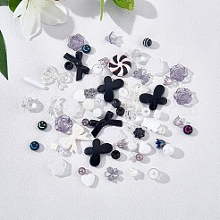 150 Pieces Random Rose Acrylic Beads Bear Pastel Spacer Beads Butterfly Loose Beads for Jewelry Keychain Phone Lanyard Making&nbsp;JX543D