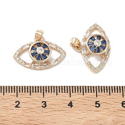 Brass Micro Pave Cubic Zirconia Rotatable Pendants&nbsp;KK-A287-05G