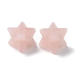 Natural Rose Quartz Sculpture Healing Crystal Merkaba Star Ornament&nbsp;G-C234-02C