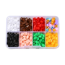 11色ヒューズビーズキット  混合形状のabcプラスチックペグボード付き  アイロン用紙とプラスチックピンセット  クリスマステーマ  ミックスカラー  5x5mm  穴：3mm  660pc&nbsp;DIY-X0295-02A-5m