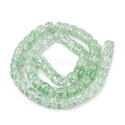 Crackle Transparent Glass Beads Strands&nbsp;GLAA-N069-03A-04