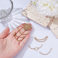 5Pcs 304 Stainless Steel Chains Links&nbsp;HJEW-OC00358
