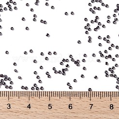 TOHOラウンドシードビーズ  日本製シードビーズ  （90)つのメタリックアメジストガンメタル  15/0  1.5mm  穴：0.7mm  約3000PCS /ボトル  10 G /ボトル&nbsp;SEED-JPTR15-0090