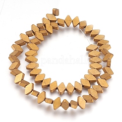 Electroplate Non-magnetic Synthetic Hematite Bead Strands&nbsp;G-I208-18F-L