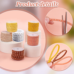 6 Rolls 6 Colors Faux Suede Cord&nbsp;LW-PH0002-26A