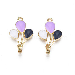 Rack Plating Alloy Enamel Pendants&nbsp;LS-ENAM-N055-089B