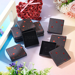 10Pcs Hot Stamping Planet Cardboard Jewelry Packaging Boxes&nbsp;CON-TA0001-44C