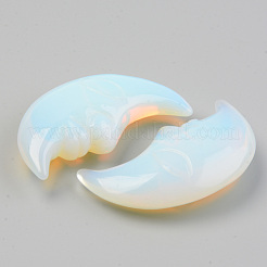 オパールビーズ  穴なし/ドリルなし  ムーン  57~62x28~31.5x12.5~13.5mm&nbsp;G-T132-019