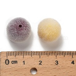 Flocky Opaque Acrylic Beads&nbsp;OACR-I026-01D