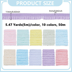 50m 10 Colors Nylon Lace Trim&nbsp;OCOR-NB0002-34