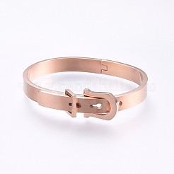 304ステンレススチールバングル  ミックスカラー  1-7/8インチ（4.8cm）〜2インチ（5cm）x2-3/8インチ（6.2cm）〜2-3/4インチ（7cm）  8~15mm&nbsp;BJEW-P222-13