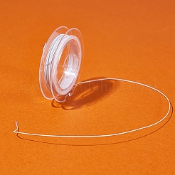 タイガーテールワイヤー  ナイロン被覆ステンレス鋼  ホワイトスモーク  0.38mm  約32.8フィート（10m）/ロール&nbsp;TWIR-S001-0.38mm-05