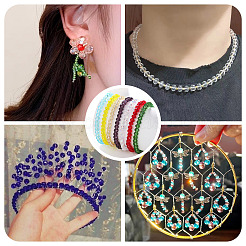 25 Strands 25 Colors Electroplate Glass Beads Strands&nbsp;EGLA-TA0001-92B