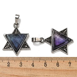 Natural & Synthetic Mixed Gemstone Pendants&nbsp;G-G147-08AS