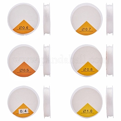 12Roll 6 Style Round Crystal Elastic Stretch Thread&nbsp;EW-YS0001-01