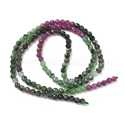 Gradient Natural Ruby in Zoisite Beads Strands&nbsp;GG-CBA2E9C-A03-3mm