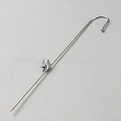Platinum Brass Ear Wrap Crawler Hook Earrings for Women&nbsp;EJEW-WH0019-58F
