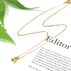 Ion Plating(IP) 304 Stainless Steel Pendant Necklaces&nbsp;NJEW-R050-01G-01