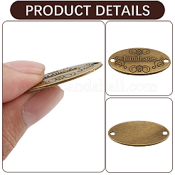 80Pcs 2 Colors Tibetan Style Alloy Connector Charms&nbsp;PURS-CL0001-32