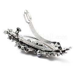 Flower Alloy Rhinestone Hair Barrettes&nbsp;LS-PHAR-S604-01AS-03
