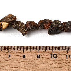 未加工の天然琥珀ビーズ連売り  ナゲット  10~14x9~12x6~11mm  穴：1mm  約34~39個/連  15.35''（39~39.5センチメートル）&nbsp;GG-CBAC13F-D01-01