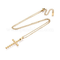 304 Stainless Steel Pendant Necklaces&nbsp;NJEW-T018-29G