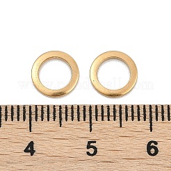 イオンプレーティング（IP）304ステンレス鋼リンクリング  リング  18KGP本金メッキ  8x1mm&nbsp;STAS-F187-51G-8MM