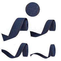 4スタイルステッチデニムリボン  服飾材料  DIYクラフトヘアクリップアクセサリーと縫製装飾用  マリンブルー  2m /スタイル&nbsp;OCOR-SZ0001-05A-03