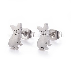 Tarnish Resistant 304 Stainless Steel Puppy Jewelry Sets&nbsp;SJEW-F208-04P