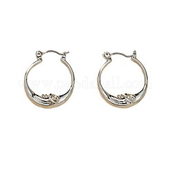 Moon Alloy Hoop Earrings&nbsp;FS-WG73DC3-02