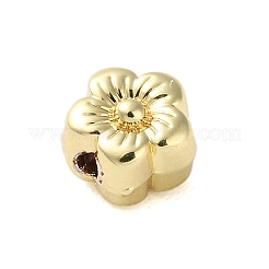 めっき合金ビーズラック  花  ゴールドカラー  6x6.5x5mm  穴：1.2mm&nbsp;FIND-C062-06B-G