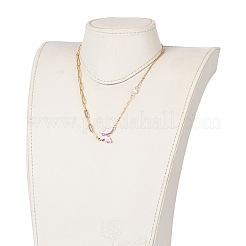 Brass Micro Pave Cubic Zirconia Butterfly Pendant Necklaces&nbsp;NJEW-JN03239