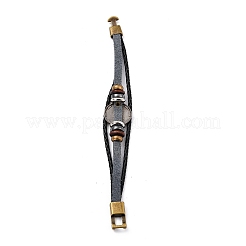 Braided Leather Cord Retro Multi-strand Bracelets&nbsp;LS-BJEW-L616-20D