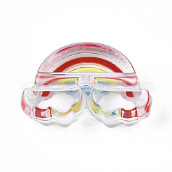 Transparent Acrylic Enamel Beads&nbsp;OACR-N130-026