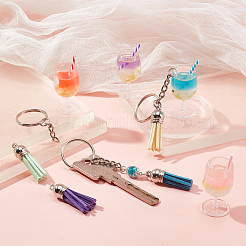DIY Imitaion Fruit Juice Charm Keychain Making Kits&nbsp;DIY-SC0018-66