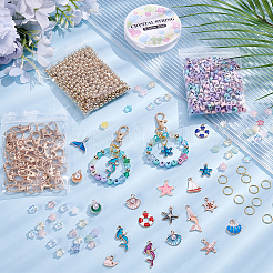 DIY Keychain Making Findings Kits&nbsp;DIY-BM0002-84