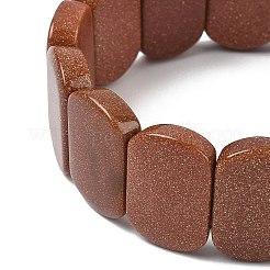 Synthetic Goldstone Beads Stretch Bracelets for Women Men&nbsp;BJEW-I323-02T