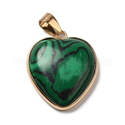 Natural Malachite Pendants&nbsp;G-K335-04G-11