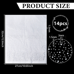 14Pcs Glass Rhinestone HTV Transfer Vinyl Sheets&nbsp;DIY-FG0010-29A