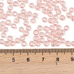 トーホー 6/0ラウンドビーズ  日本製シードビーズ  （透明な光沢のあるバラ290)個  4mm  穴：1.5mm  約840個/50g&nbsp;SEED-XTR06-0290