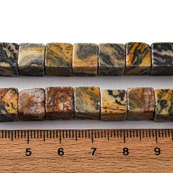 Natural Map Stone Beads Strands&nbsp;G-T139-8x8-45B